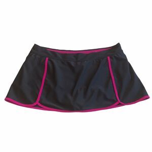 Free Country Athletic Skort With Back Pocket Gray Pink Sz L